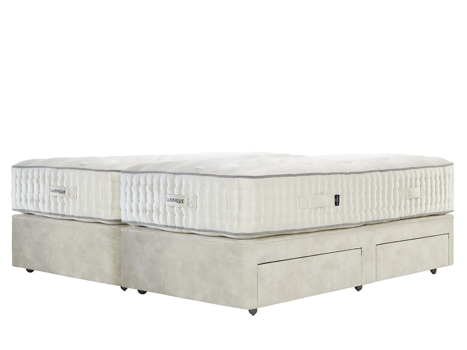 Super King Size 4 Drawer Zip & Link Divan Set