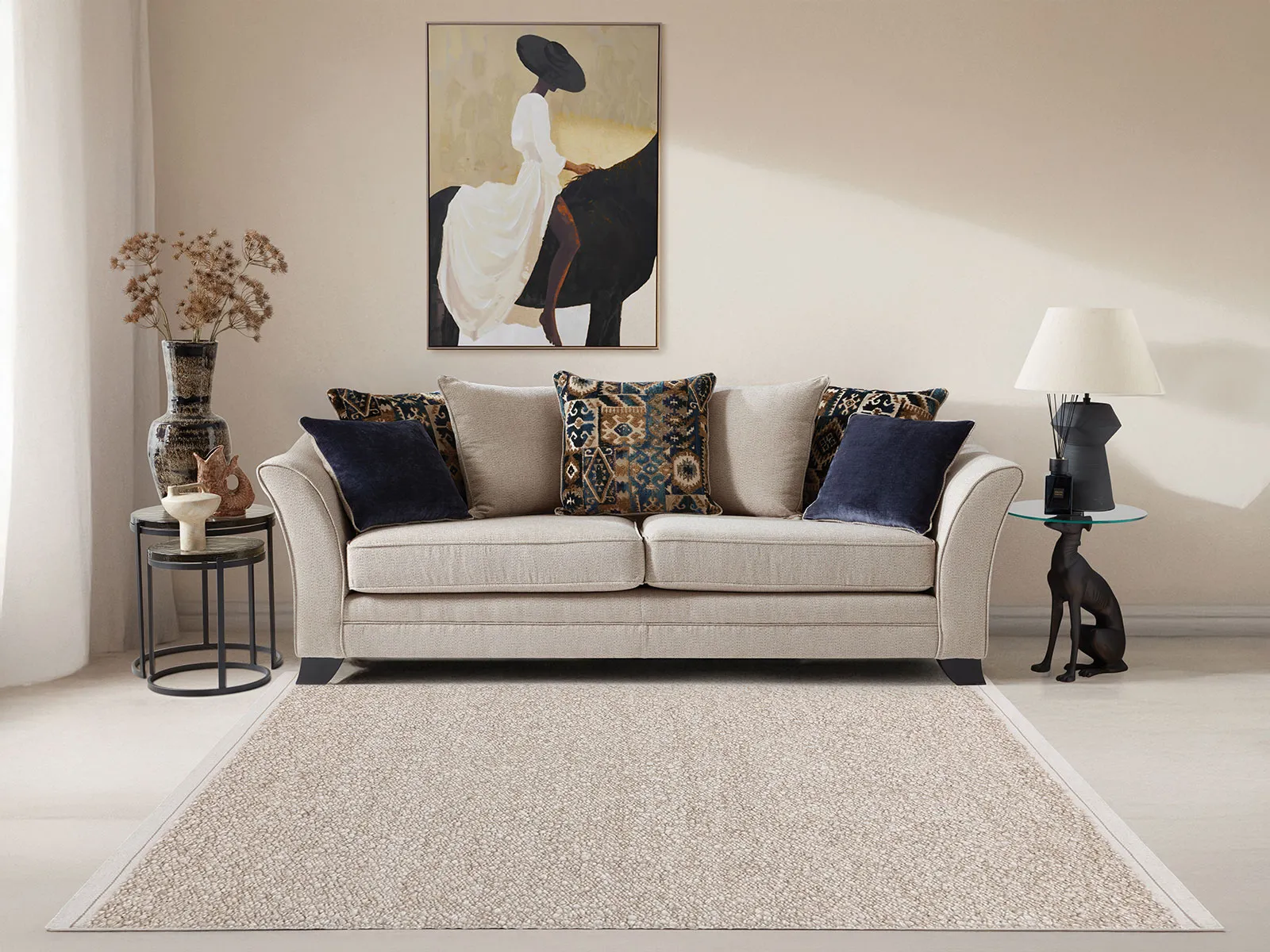 4 Seater Sofa - Pillow Back