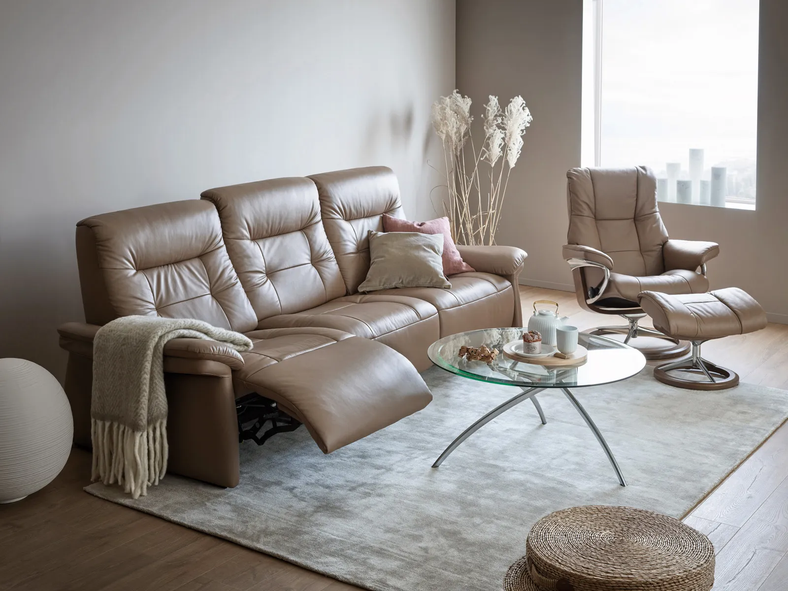 3 Seater Double Power Recliner Sofa