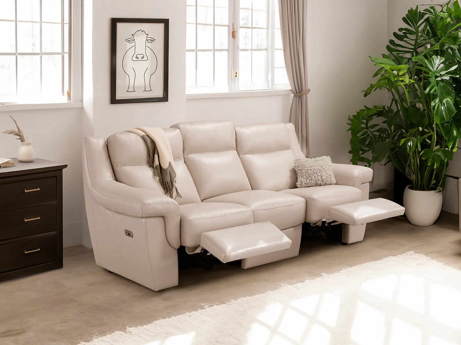 Grand 3 Seater Power Recliner Sofa